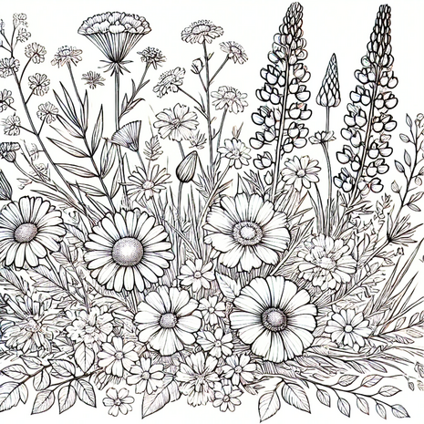 Bloemen Kleurboek – Bloemen Kleurplaten – Volwassenen En Kinderen Bloemboeketten