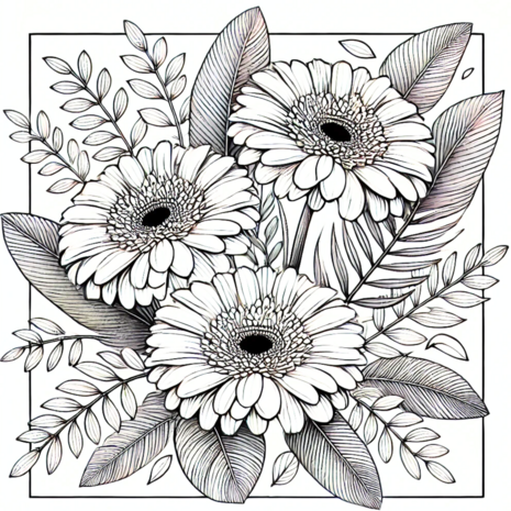 Bloemen Kleurboek – Bloemen Kleurplaten – Volwassenen En Kinderen Bloemboeketten