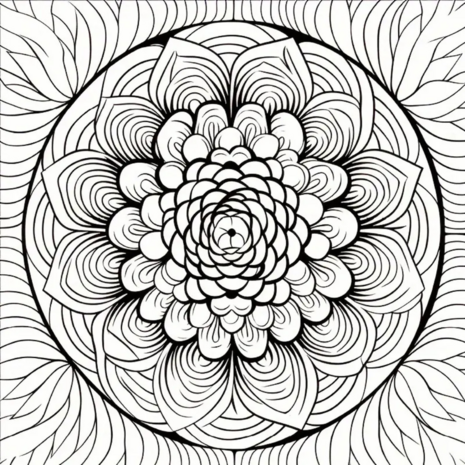 Kleurboek Mandala Patronen – Mandala Kleurplaten – Kleurboek Volwassenen – Ontspanning Mandala Patronen