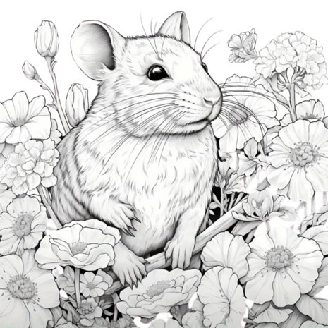 Kleurboek Dieren en Bloemen – Kleurboek Bloemen en Dieren – Kleurboek Natuur