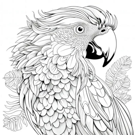 Kleurboek Mooie Vogels – Vogel Kleurboek – Kleurboek Vogels – Kleurplaten Vogel