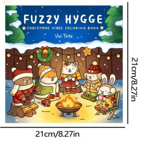 Comfy & Christmas Kleurboek - Gezellige Kerst Kleurplaten - Kleurboek Volwassenen en Kinderen - Knus Kleurboek