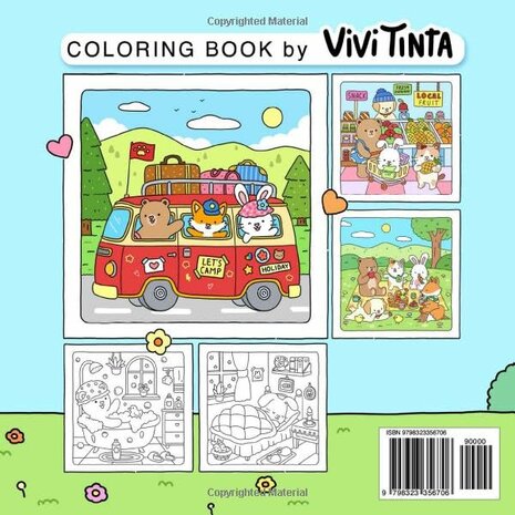 Fuzzy Friends Kleurboek - Viva Tinta Kleurboek - Gezellige Kleurplaten - Kleurboek Volwassenen en Kinderen - Knus Kleurboek