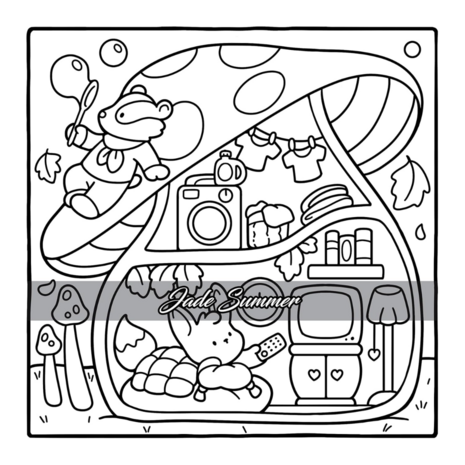 Comfy Cozy Kleurboek - Jade Summer Kleurboek - Gezellige Kleurplaten - Kleurboek Volwassenen en Kinderen - Knus Kleurboek