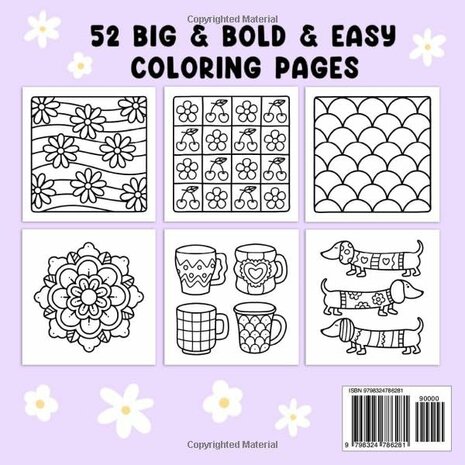 Comfy Patterns Kleurboek -Bold & Easy - Vivi Tinta Kleurboek