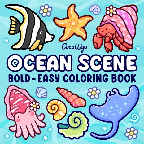Ocean Scene Kleurboek - Coco Wyo Kleurboek - Bold & Easy 