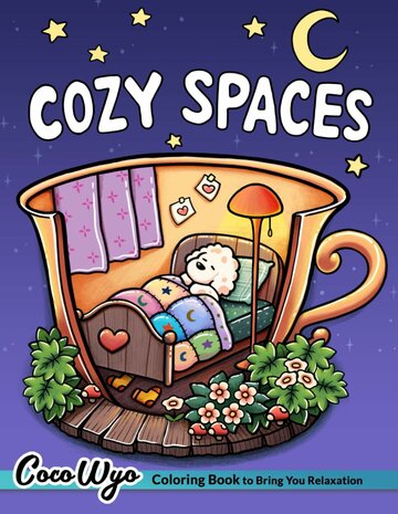Cozy Spaces Kleurboek - Coco Wyo Kleurboek - Gezellige Kleurplaten