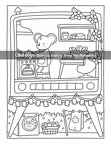 Cozy Spaces Kleurboek - Coco Wyo Kleurboek - Gezellige Kleurplaten