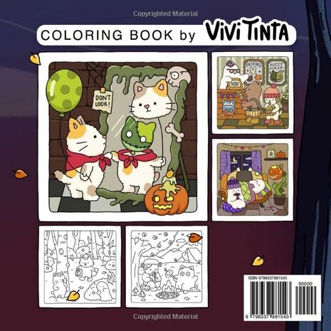 Spooky Fuzzy Kleurboek - Cute Creepy - Vivi Tinta Kleurboek 