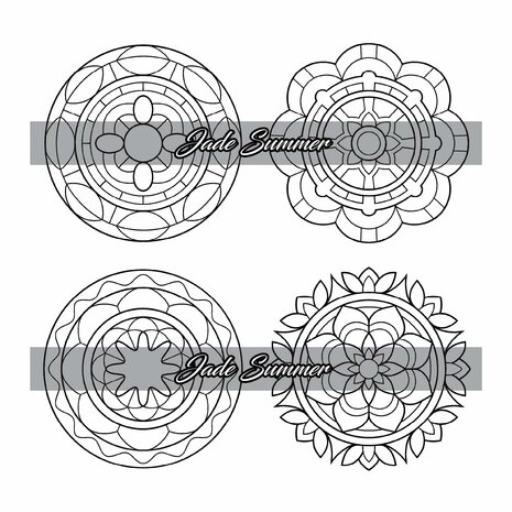 Kleurboek 100 Minis- Kleurboek Mandala's - Jade Summer - Mandala Kleurboek
