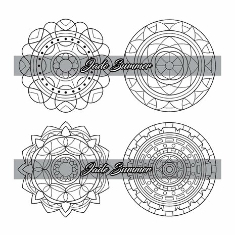 Kleurboek 100 Minis- Kleurboek Mandala's - Jade Summer - Mandala Kleurboek