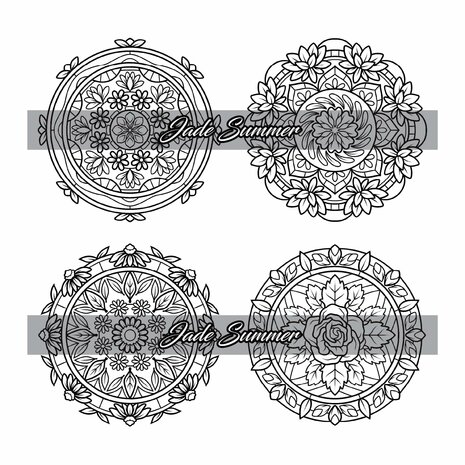 Kleurboek 100 Minis- Kleurboek Mandala's - Jade Summer - Mandala Kleurboek