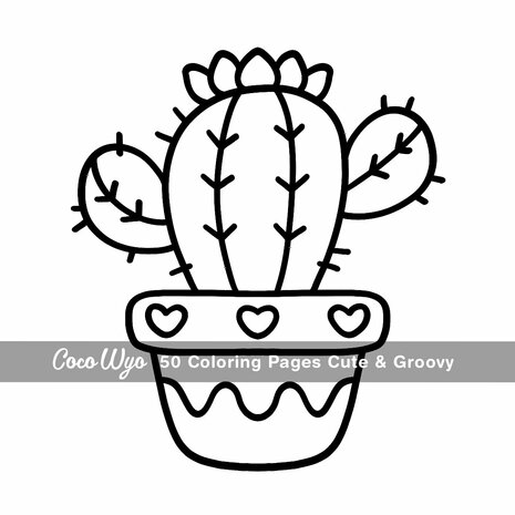 Cute & Groovy Kleurboek - Coco Wyo - Bold & Easy - Kleurboek Volwassenen en Tieners 
