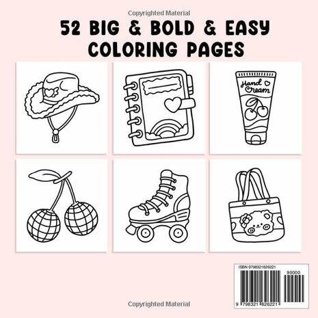 Cute & Groovy Kleurboek - Coco Wyo - Bold & Easy - Kleurboek Volwassenen en Tieners 