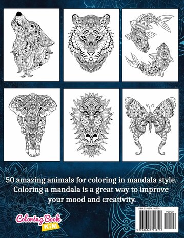 Amazing Animals Kleurboek - Kleurboek Dieren Mandala's - Dieren Mandala Kleurboek 
