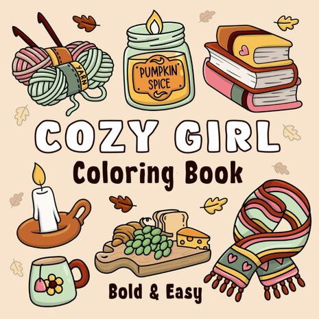 Cozy Girl Kleurboek - Jeanett Veronica Kleurboek - Bold & Easy