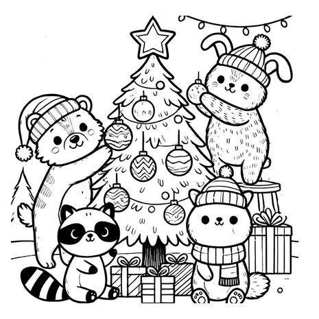 Lieve Dierenvriendjes Kleurboek - Fuzzy Friends Kleurboek