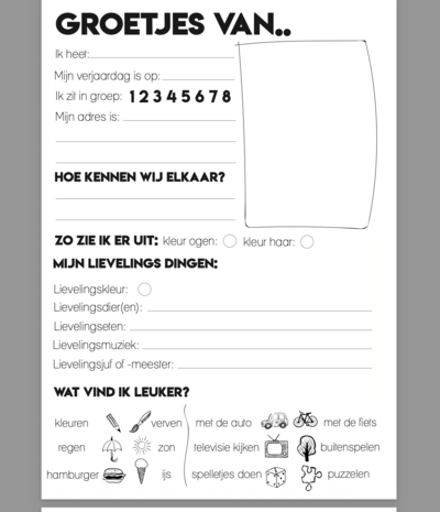Vriendenboekje | Love'25 print