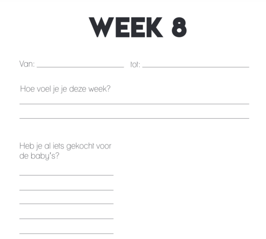 Studio Ins & Outs - Invulboek Zwangerschap Tweeling - Fotoboek & Zwangerschapsdagboek - Met 80 Invulpagina’s - Botani