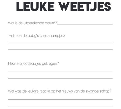 Studio Ins & Outs - Invulboek Zwangerschap Tweeling - Fotoboek & Zwangerschapsdagboek - Met 80 Invulpagina’s - Botani