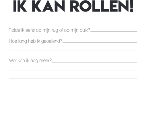 Studio Ins & Outs – Invulboek Baby’s Eerste Jaar – Fotoboek & Herinneringsboek – Met 80 Invulpagina’s – Bot