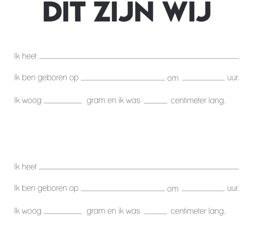Studio Ins & Outs - Invulboek Tweeling Baby’s Ons Eerste Jaar - Baby Tweeling Dagboek - Herinneringen Boek