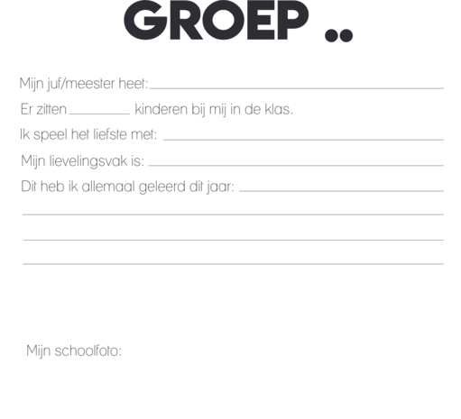 Studio Ins & Outs - Schoolfotoboek - Mijn schoolfoto's - Invulboek voor Basisschool - Herinneringsboek Kind - Schoolfo