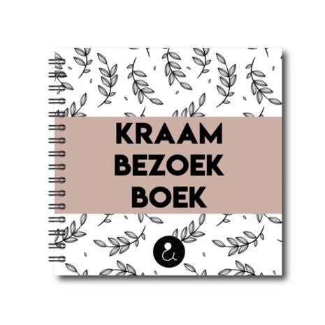 Studio Ins & Outs - Invulboek Kraamvisite - Kraambezoek Boek - Kraamboek - Kraamcadeau - Sand