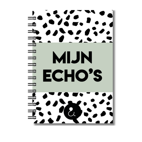 Echo Boekje | Mijn Echo's | Zwangerschapsboekje Echo Foto's | Dots Groen