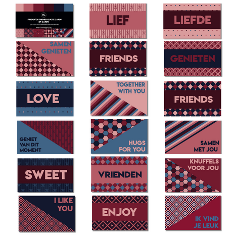 Quotekaartjes| Tekstkaartjes | Friends