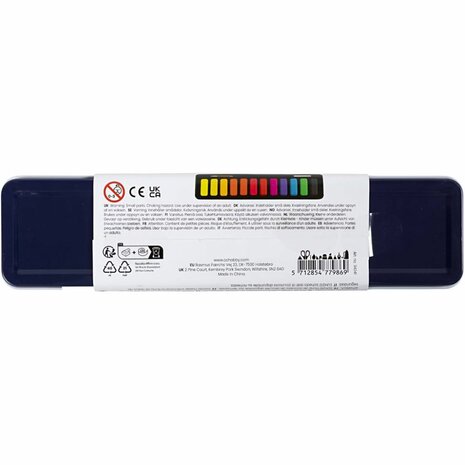 Aquarelset, pastelkleuren, 12 kleur/ 1 doos