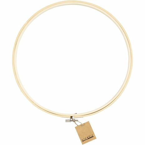 Borduurframe | Hout | Borduurring met schroef | Handwerkhoepel | &Oslash; 30 cm | 1 stuk