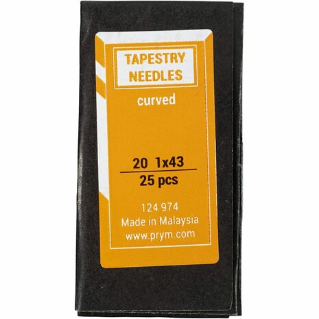 Borduurnaalden, Lengte van het oog: 8 mm , afm 20, L: 42 mm, zonder punt, 25 stuk/ 1 doos