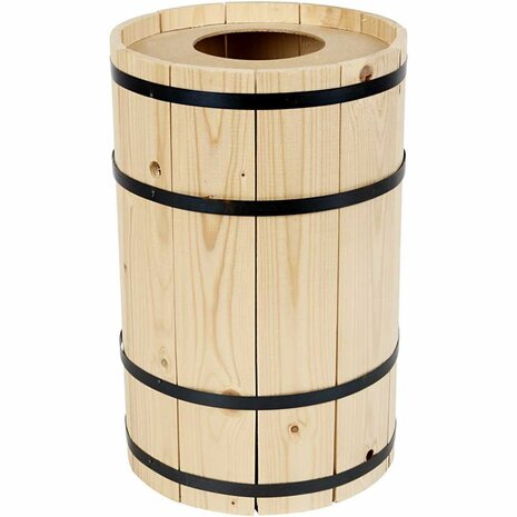 Carnavalsvat, grenen, H: 38 cm, d 24 cm, klein, 1 stuk