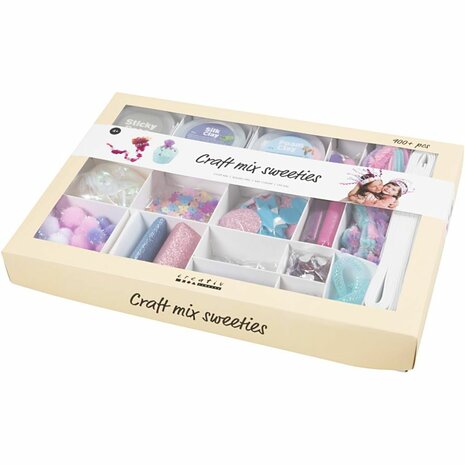 Creatieve box, Snoepjes, pastelkleuren, 1 doos