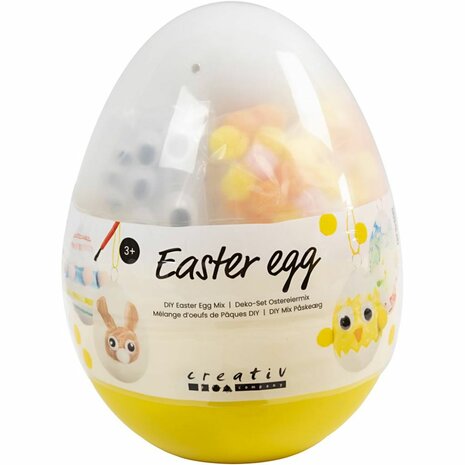 Creatieve Box Paasei, H: 14 cm, d 11 cm, 1 stuk