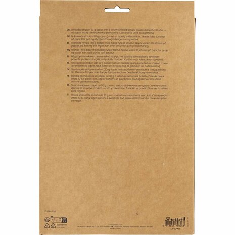 Crinkle papier, L: 25-30 cm, B: 3 mm, zwart, wit, 2x50 gr/ 1 doos