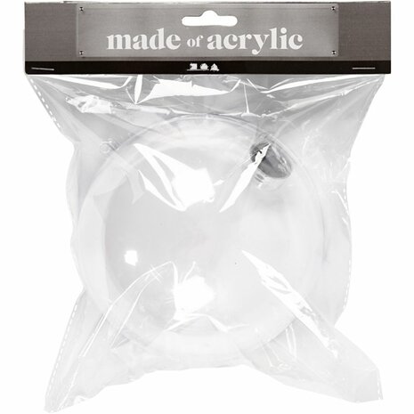 Transparante Plastic Ballen | Vulbare Deco Ballen | Tweedelige Hobbyballen | &Oslash; 13,6 cm | 1 Stuk