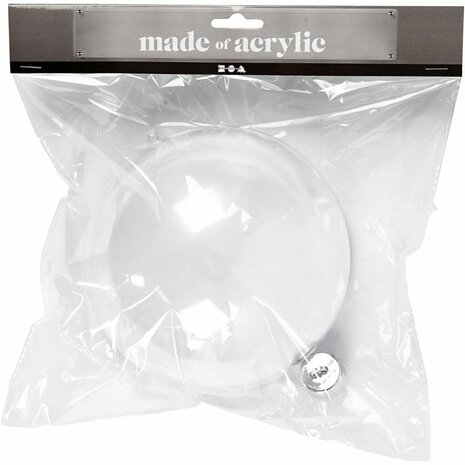Transparante Plastic Ballen | Vulbare Deco Ballen | Tweedelige Hobbyballen | &Oslash; 15,6 cm | 1 Stuk
