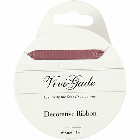 Decoratie lint, B: 6 mm, roze, 15 m/ 1 rol