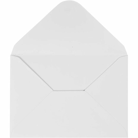 Enveloppen, afmeting envelop 11,5x16 cm, 110 gr, wit, 10 stuk/ 1 doos