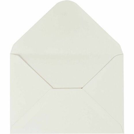 Enveloppen, afmeting envelop 11,5x16 cm, 110 gr, off-white, 10 stuk/ 1 doos