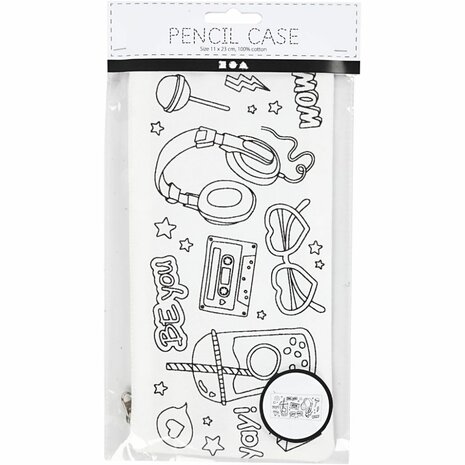 Etui, afm 11x23 cm, 210 gr, wit, 1 stuk