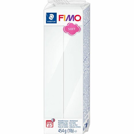 FIMO&not;&AElig; Soft, wit, 454 gr/ 1 doos