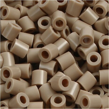 Foto kralen, afm 5x5 mm, gatgrootte 2,5 mm, medium, beige (6), 1100 stuk/ 1 doos