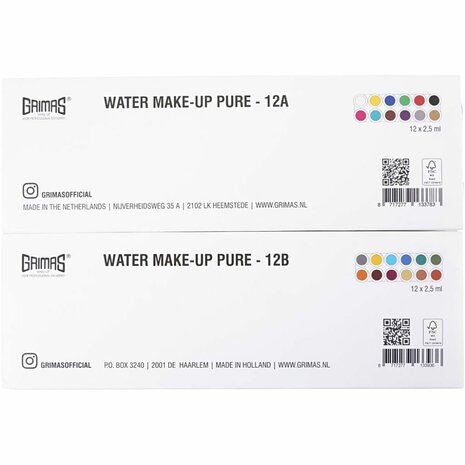 Grimas Schmink - Schminkpalet, diverse kleuren, 24x2.50 ml/ 1 stuk