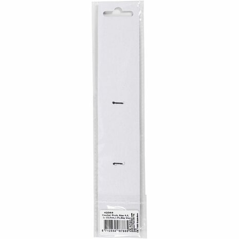 Haaknaald | Ergonomische haaknaald | Softgrip haaknaald | Aluminium haaknaald | 4,5 mm | Lichtblauw