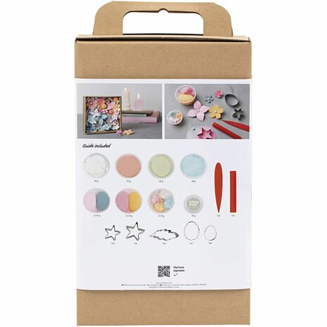 Hobbyset Boetseren, Bloemen, pastelkleuren, 1 doos