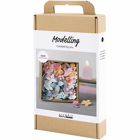 Hobbyset Boetseren, Bloemen, pastelkleuren, 1 doos