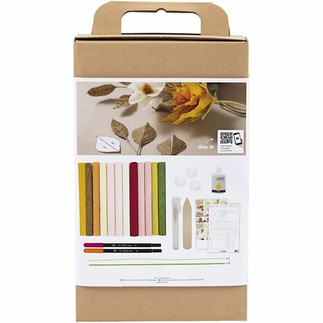 Hobbyset Cr&ecirc;pepapier, Boeket, Cr&ecirc;pe-verhouding: 180%, 1 doos